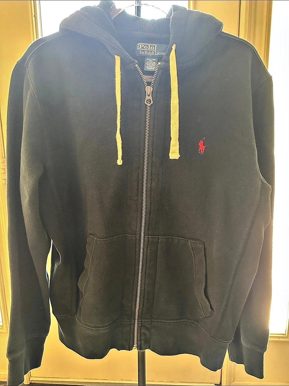 Polo Ralph Lauren Full-Zip Fleece Hoodie Black Medium